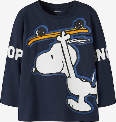 122-128 dydžio Marškinėliai 'NMMASTAR SNOOPY' iš NAME IT, spalva – tamsiai mėlyna / tamsiai mėlyna / aukso geltonumo spalva / balta, Prekių apžvalga