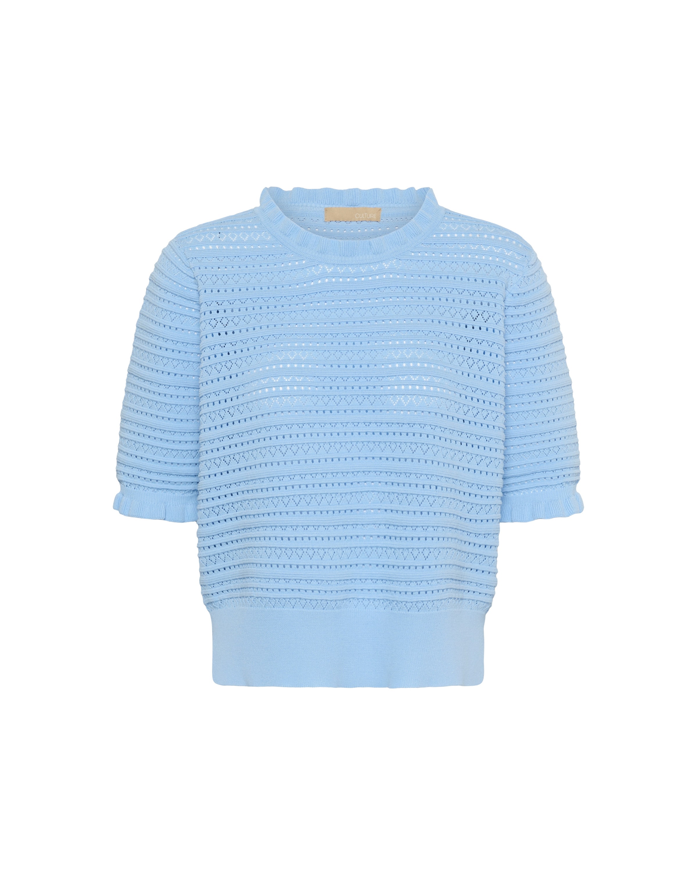 Pull-over CULTURE en bleu : devant