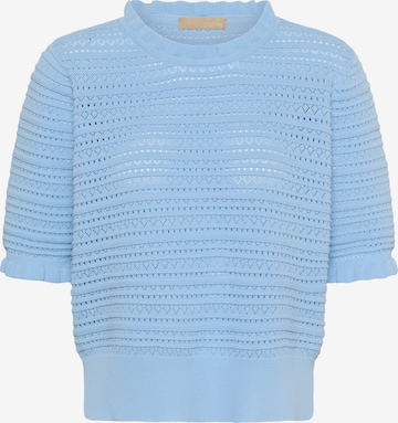 Pull-over CULTURE en bleu : devant