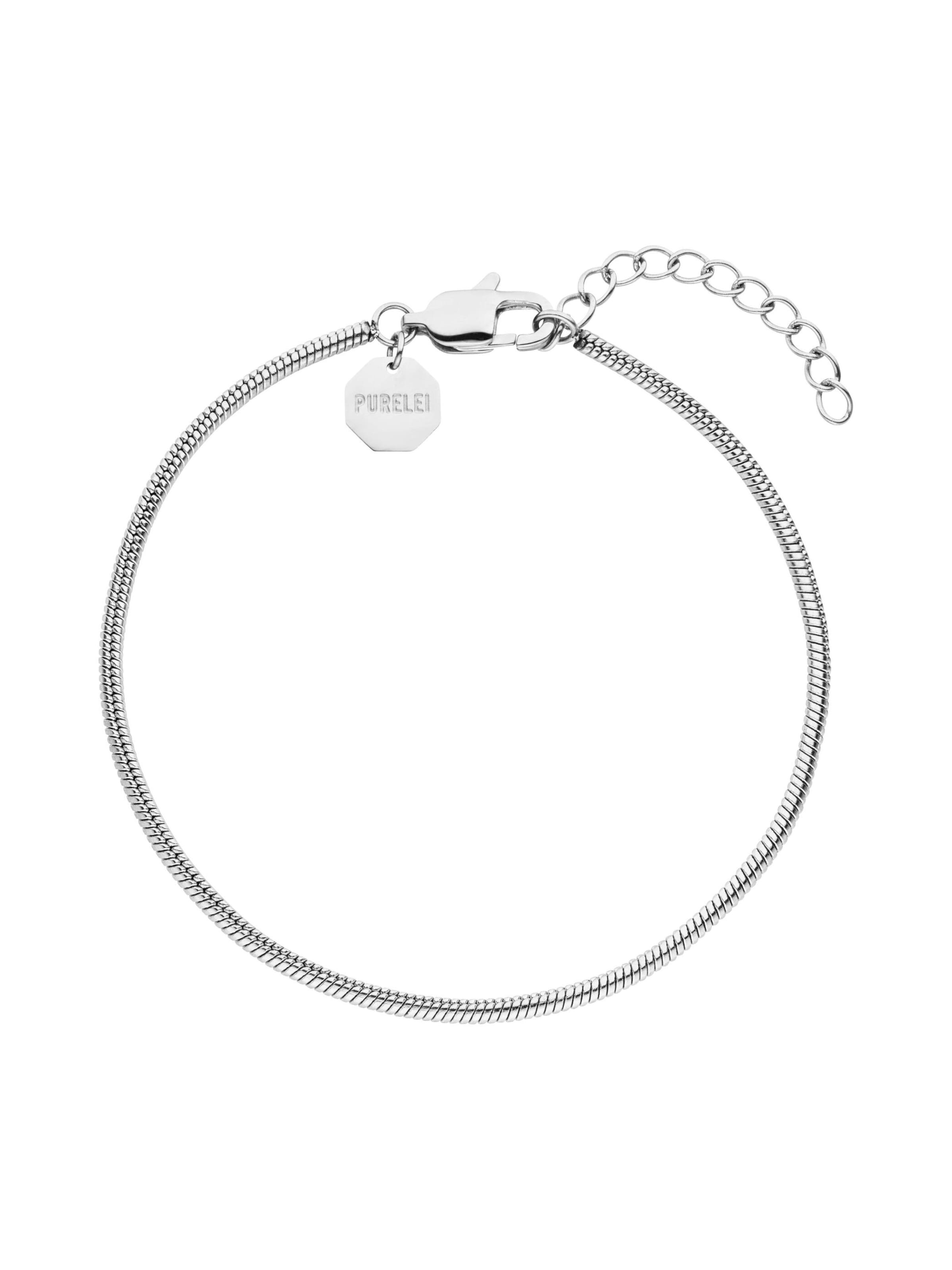 PURELEI Armband 'Sleekness' in Silber: Vorderseite