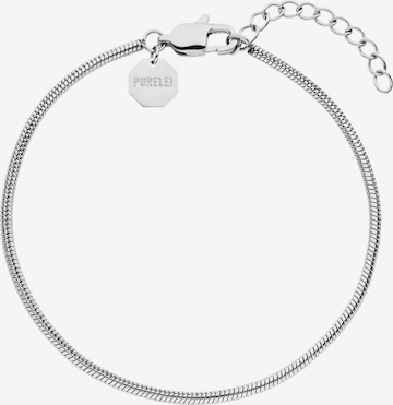 PURELEI Armband 'Sleekness' in Silber: predná strana