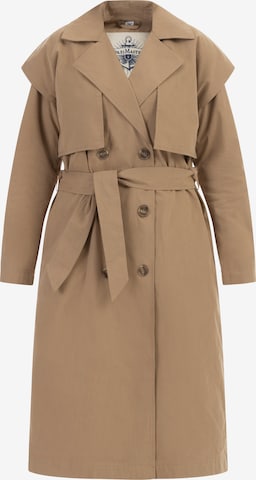 DreiMaster Vintage Between-seasons coat in Beige: front