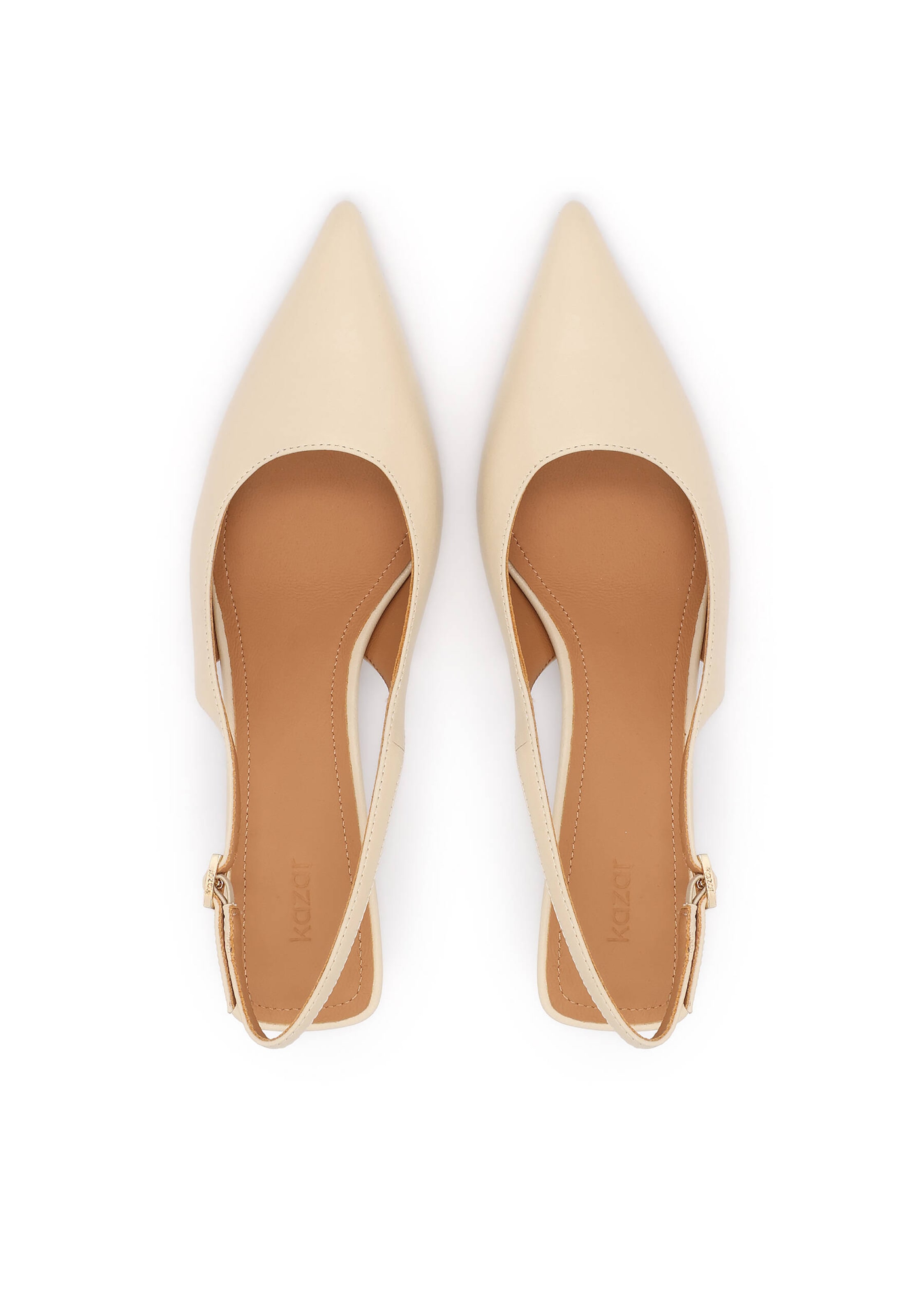 Escarpins à bride arrière Kazar en beige