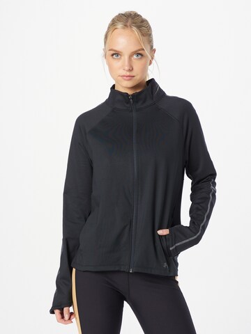 UNDER ARMOUR Sportssweatjakke i sort: forside