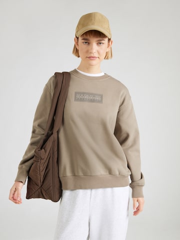 Sweat-shirt NAPAPIJRI en gris : devant