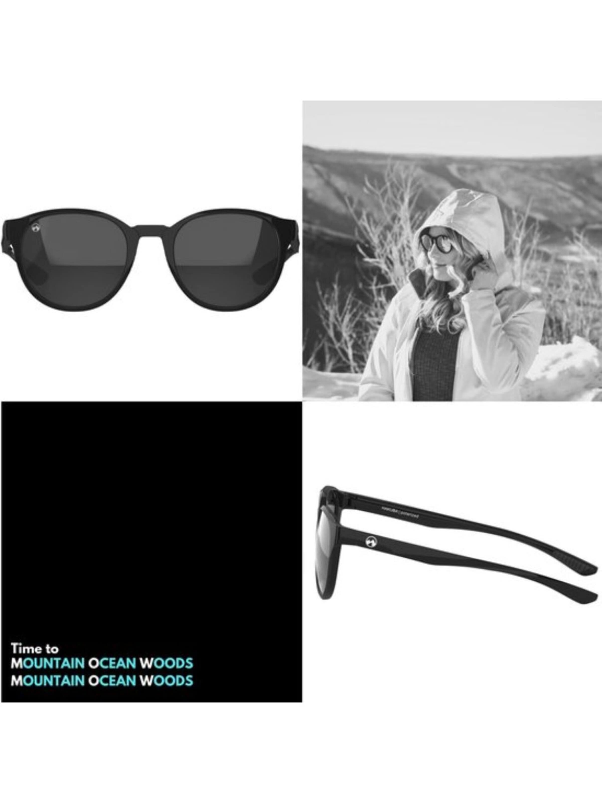 Mowmow Sportsolglasögon 'MowMow Niseko Sunglasses - Polarized - Men - Women' i svart