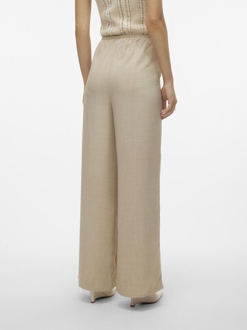 VERO MODA Wide leg Broek 'MELANEY' in Groen