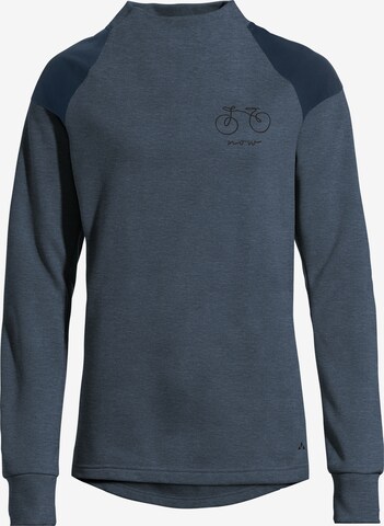 VAUDE Athletic Sweatshirt in Blue: front