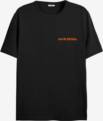 9N1M SENSE Shirt 'Sense Anatomy 2' in Zwart: voorkant