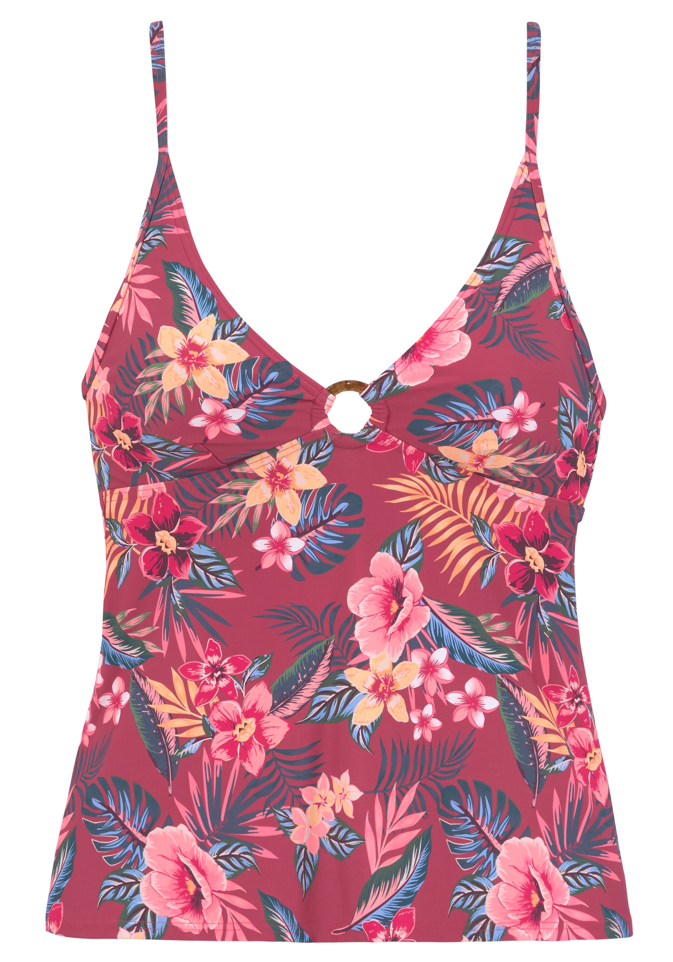 s.Oliver T-shirt Tankini in Pink: front