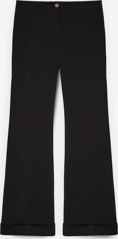 évasé Pantalon Fiorella Rubino en noir : devant
