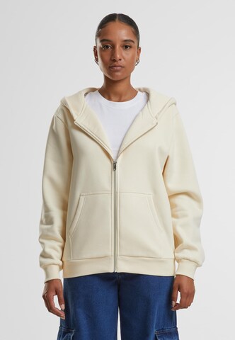 Veste de survêtement Urban Classics en beige : devant