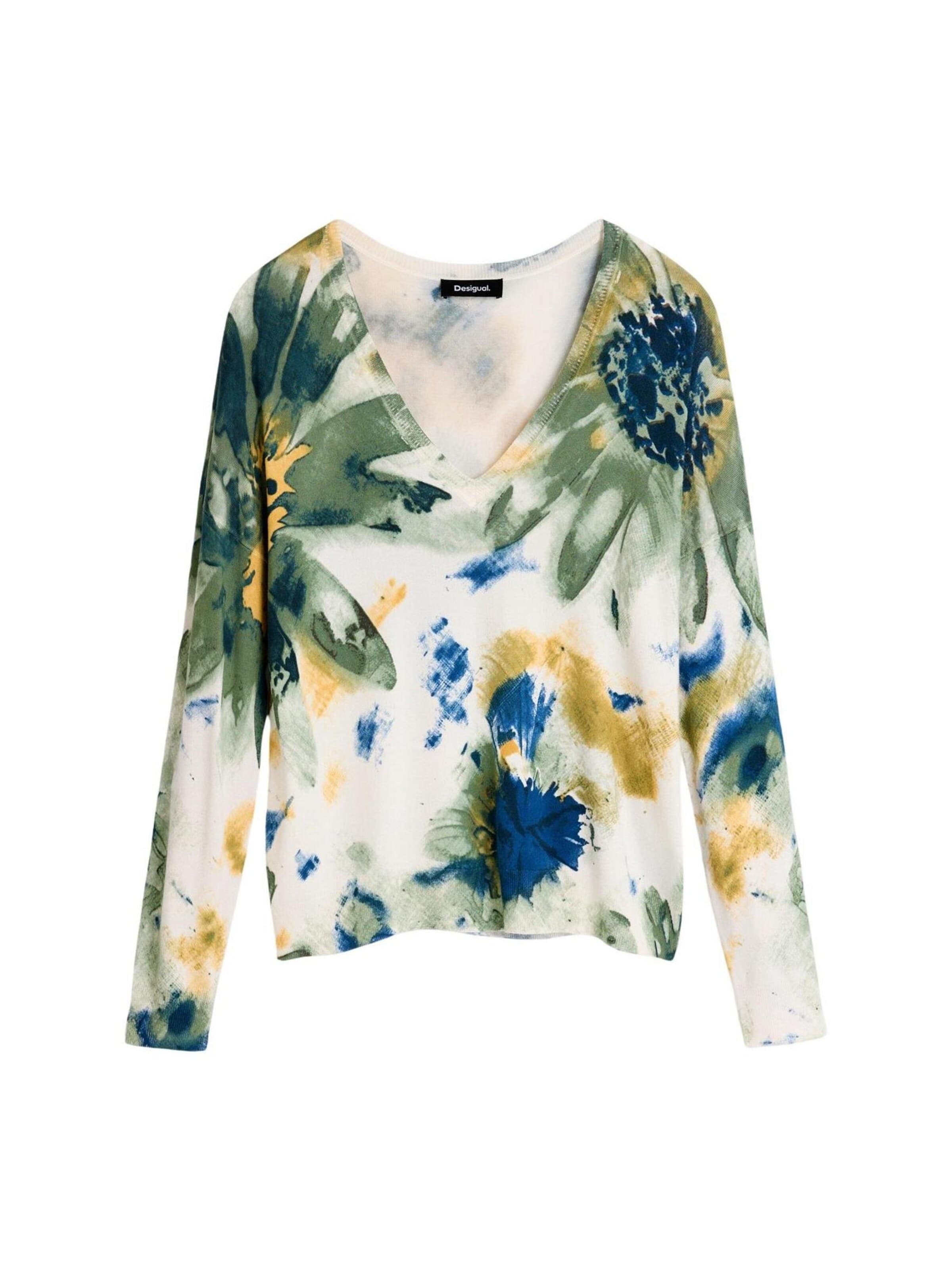 Desigual - Jersey 'JERS_COLDBOTANIC 26WWJF38' en blanco