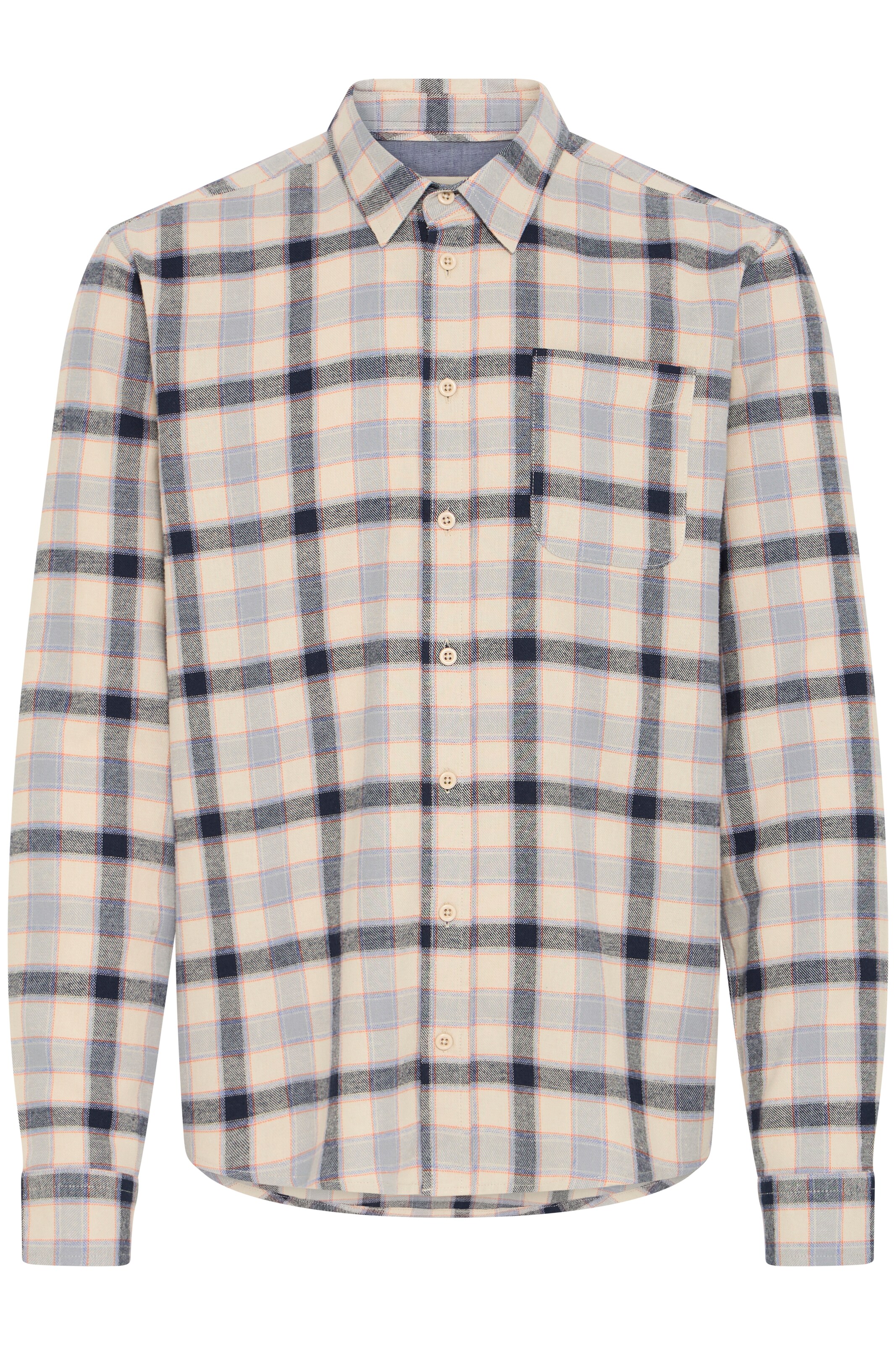 BLEND Regular Fit Hemd in Beige: Vorderseite