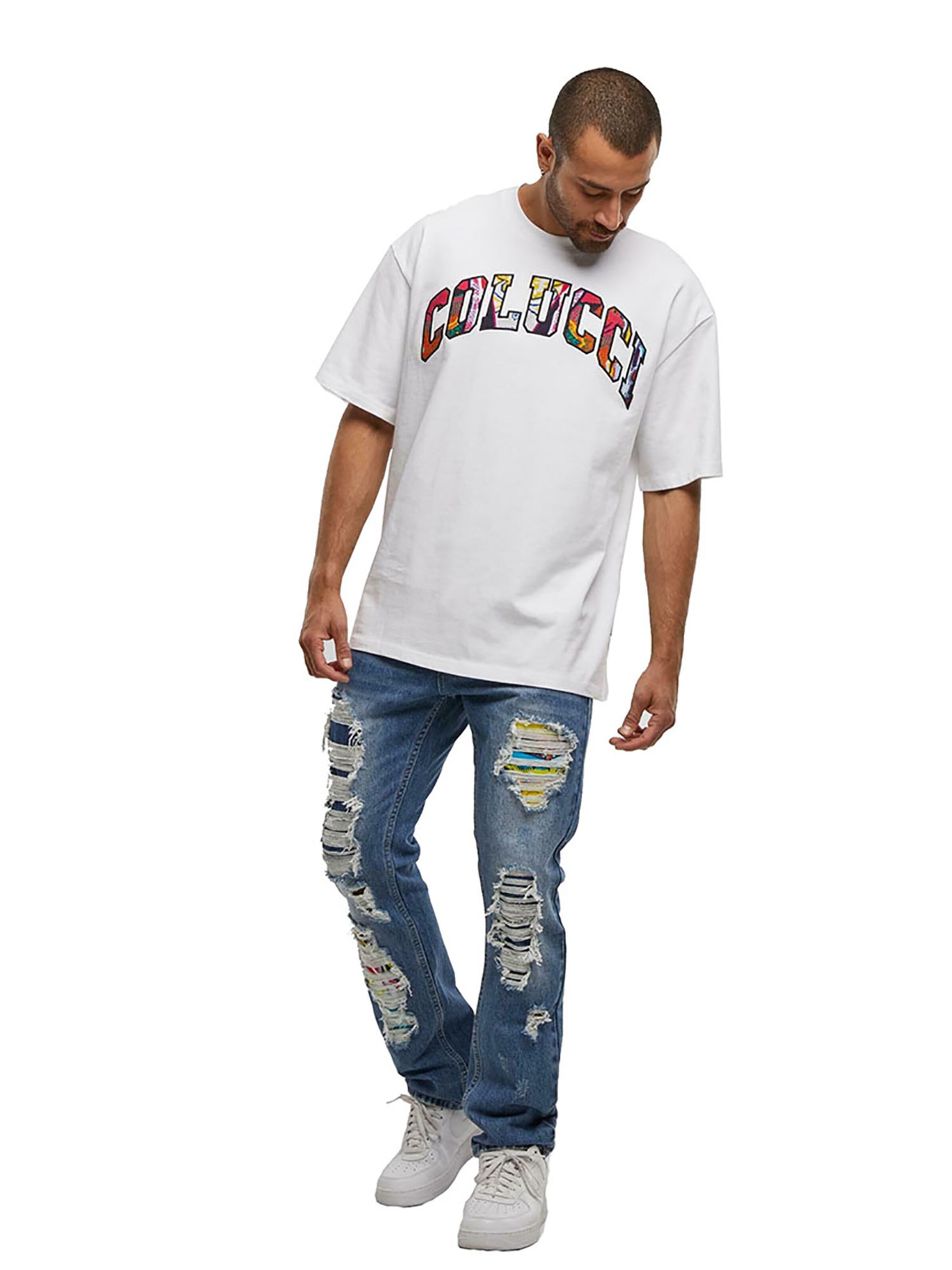 Colucci Shirt 'College Logo' in White