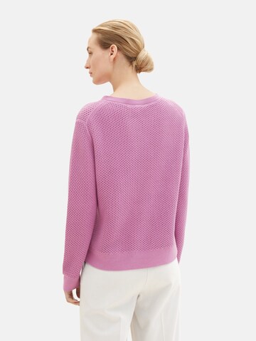 TOM TAILOR Sweater in Purple