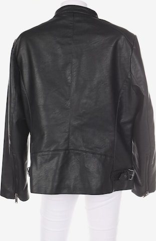 MANGO Kunstlederjacke L in Schwarz