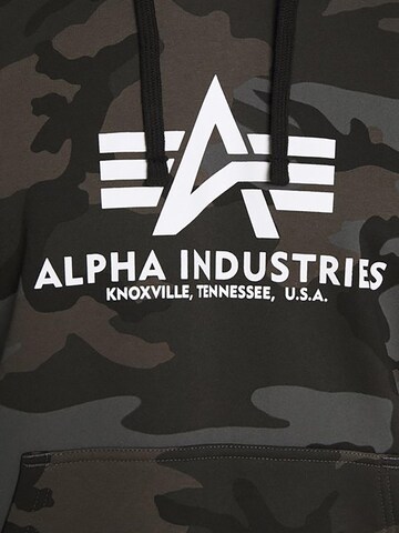 ALPHA INDUSTRIES Mikina 'Basic Camo' - Čierna
