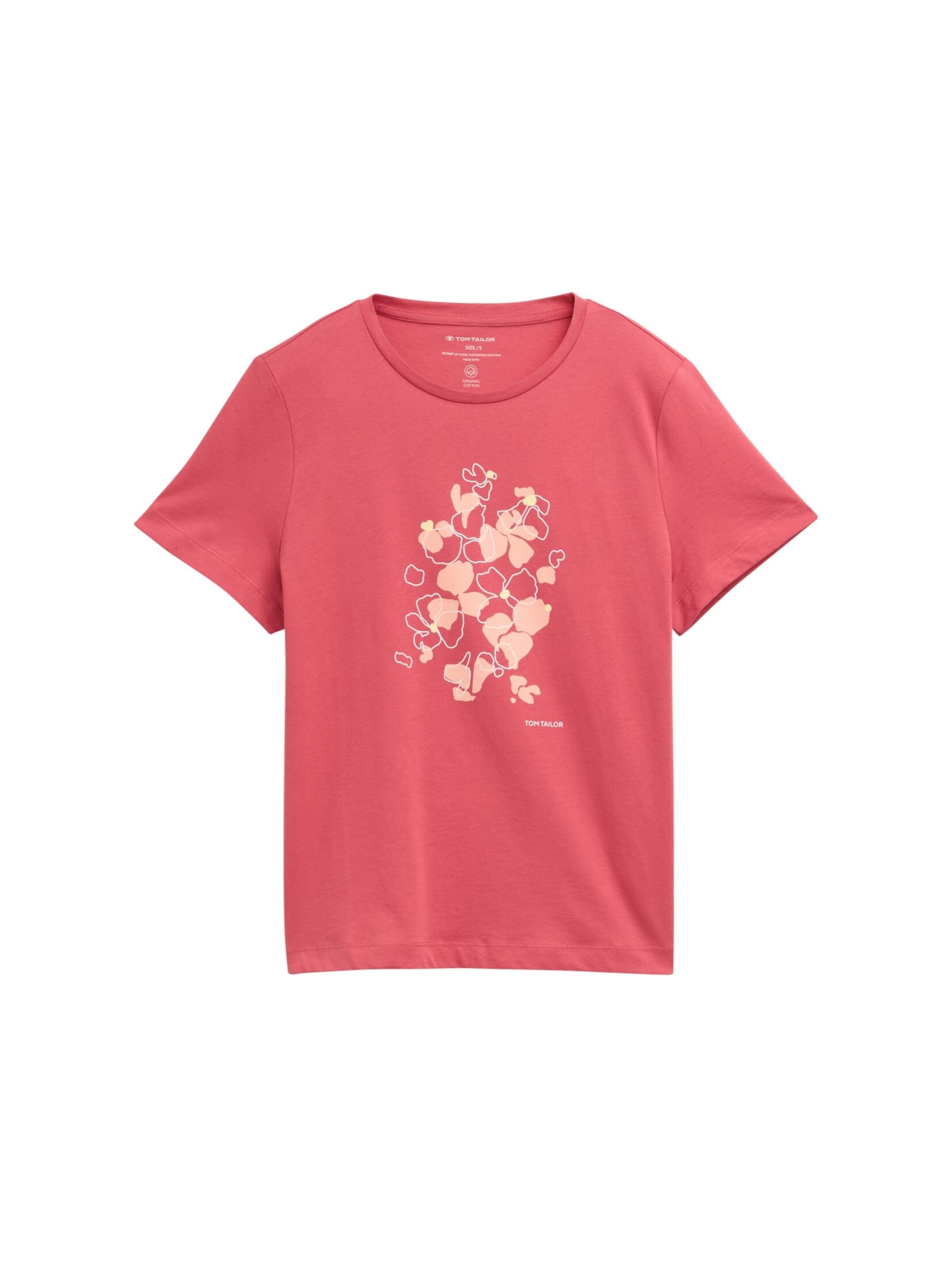 Tricou de la TOM TAILOR pe roșu: față