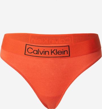 Calvin Klein Underwear - Tanga em laranja: frente