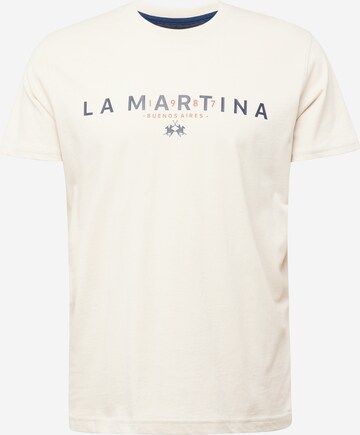 La Martina T-Shirt in Weiß: predná strana