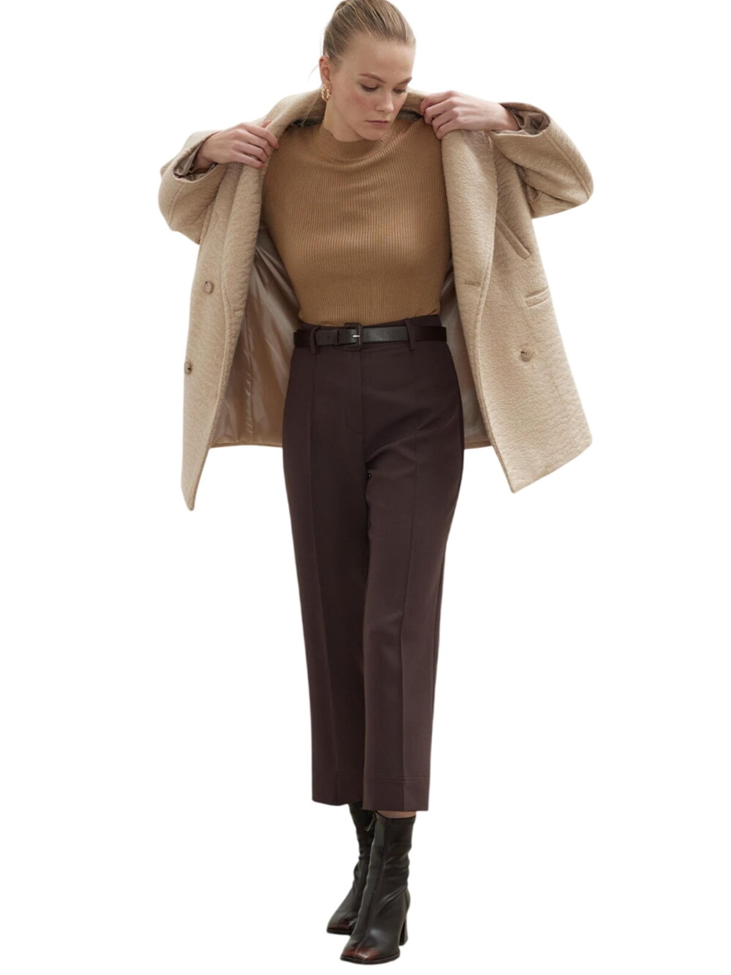 MANUKA Regular Broek in Bruin: voorkant