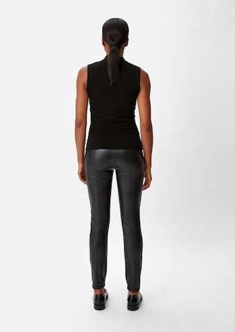 COMMA Top in Schwarz: Rückseite