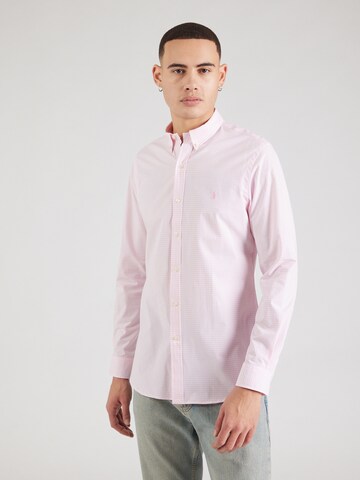 Polo Ralph Lauren Přiléhavý střih Košile – pink: přední strana