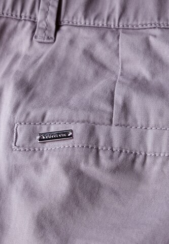 STREET ONE Regular Chino Pants in Purple