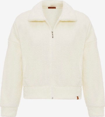 Veste en polaire Cool Hill en beige : devant