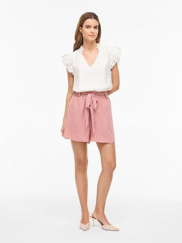 Wide Leg Pantalon 'VIRELLA' VILA en rose