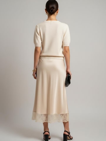 WEARABLE STORIES Sweater 'Nina' in Beige
