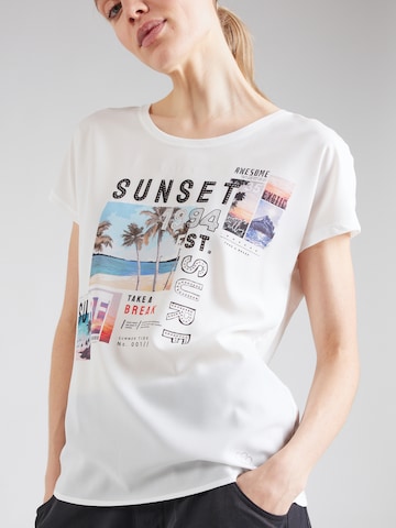 Key Largo Shirt 'SUNSET' in Wit