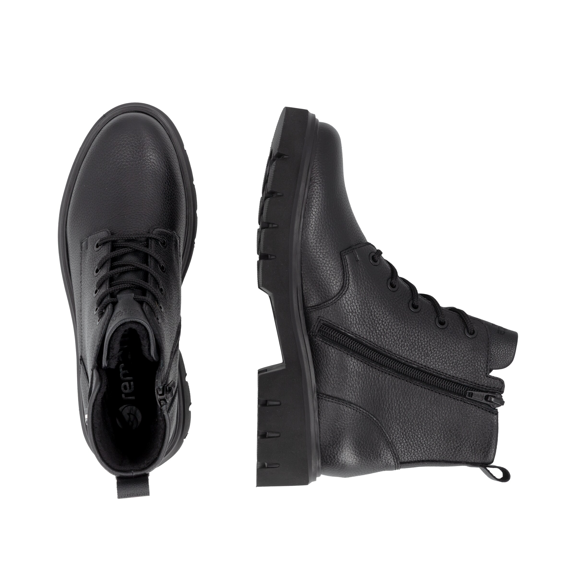 Bottines à lacets REMONTE en noir
