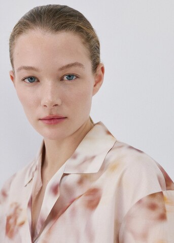 MANGO Schlafhemd 'Fluir' in Braun