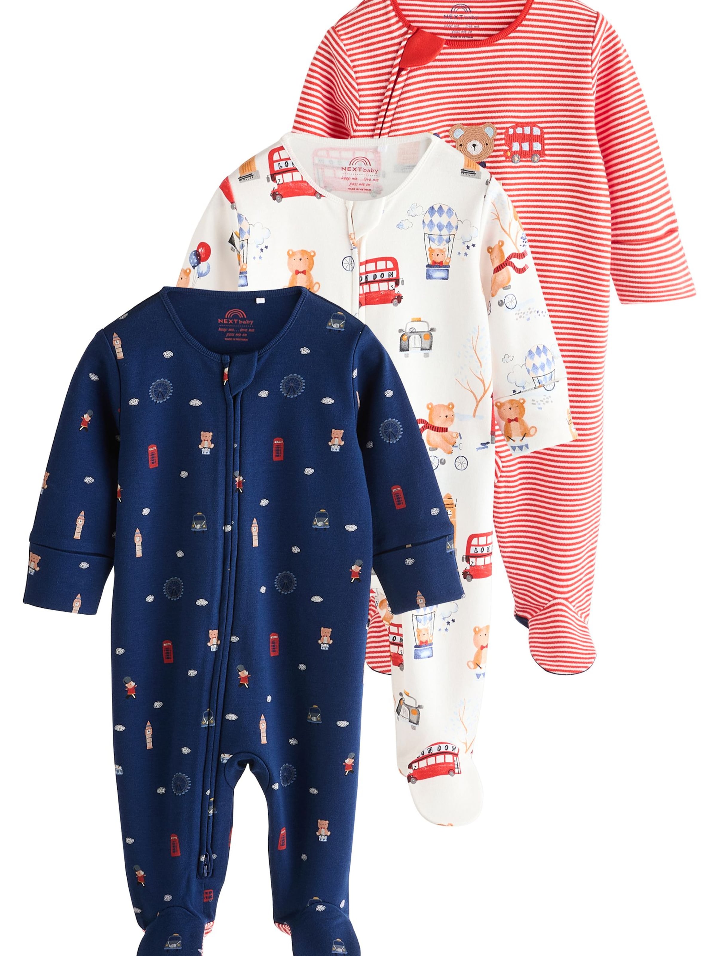 Pyjama Next en mélange de couleurs : devant