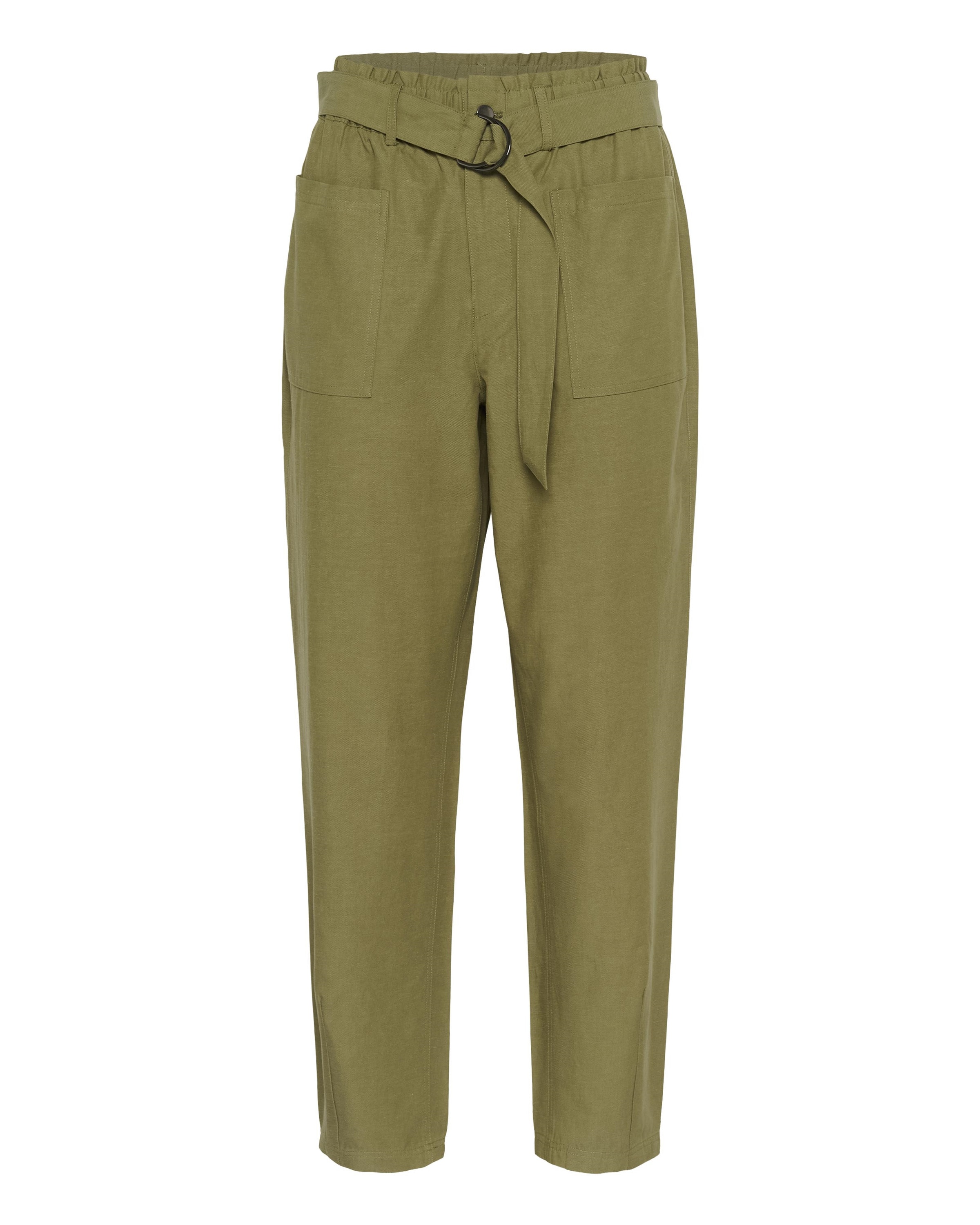 Kaffe Loosefit Broek 'KALiva' in Groen: voorkant