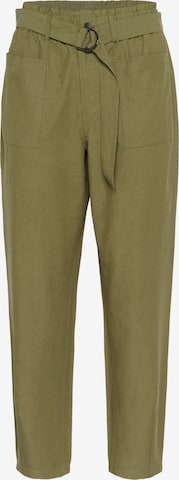 KaffeLoosefit Hlače 'KALiva' - zelena boja: prednji dio