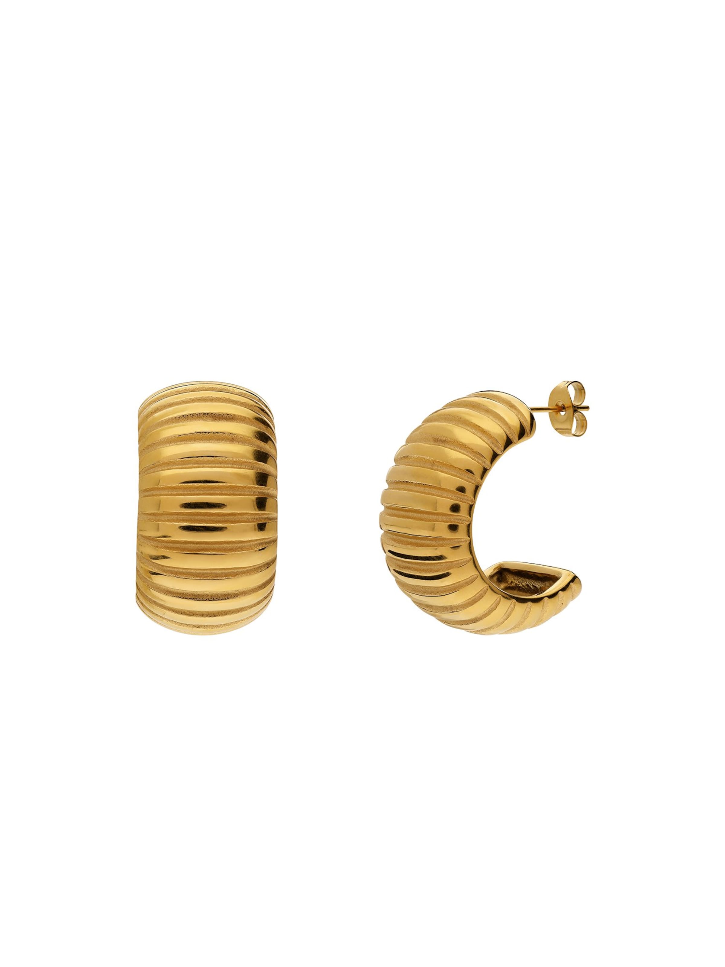 Lucardi Earrings 'Statement' in Gold: front