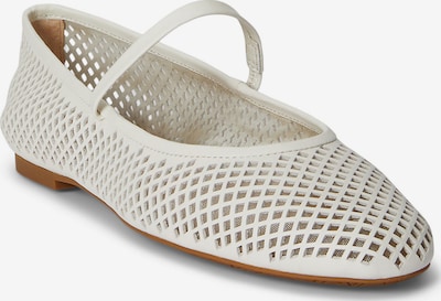 Lauren Ralph Lauren Nauhaballerina 'JAYNA' värissä valkoinen, Tuotenäkymä