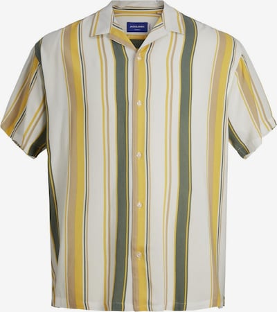 JACK & JONES Button Up Shirt in Yellow / Green / White, Item view