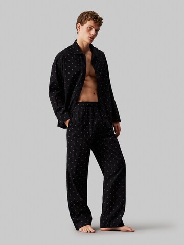 Calvin Klein Pyjama lang in Schwarz