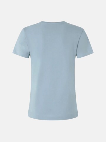 PINKO Koszulka 'BUSSOLOTTO T-SHIRT JERSEY PATCH EFFETTO RICAMO' w kolorze niebieski