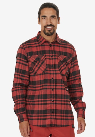 Whistler Regular fit Athletic Button Up Shirt in Red: front