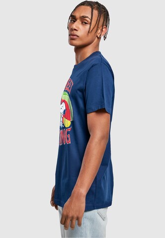 Merchcode T-Shirt 'Peanuts - Sweet thing' in Blau