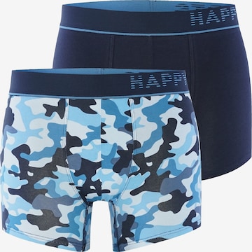 Boxers ' 2-Pack ' Happy Shorts en bleu : devant