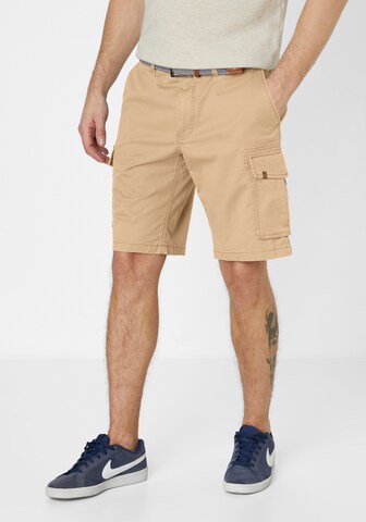 REDPOINT Regular Cargo Pants in Beige: front