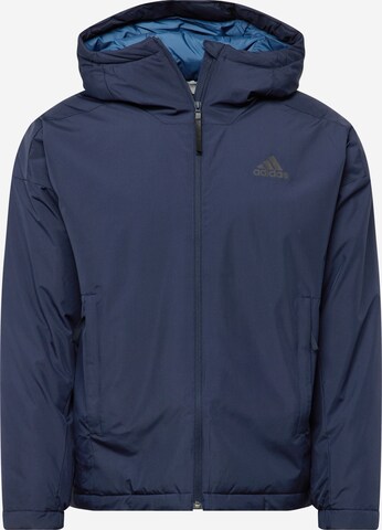 ADIDAS SPORTSWEAR Sportjas 'Traveer Insulated' in Blauw: voorkant