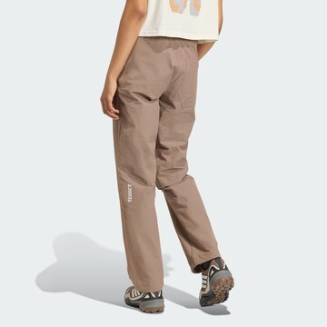 ADIDAS TERREX Regular Outdoor trousers 'Xperior Clima365' in Brown