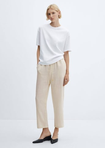 MANGO Loosefit Broek in Beige